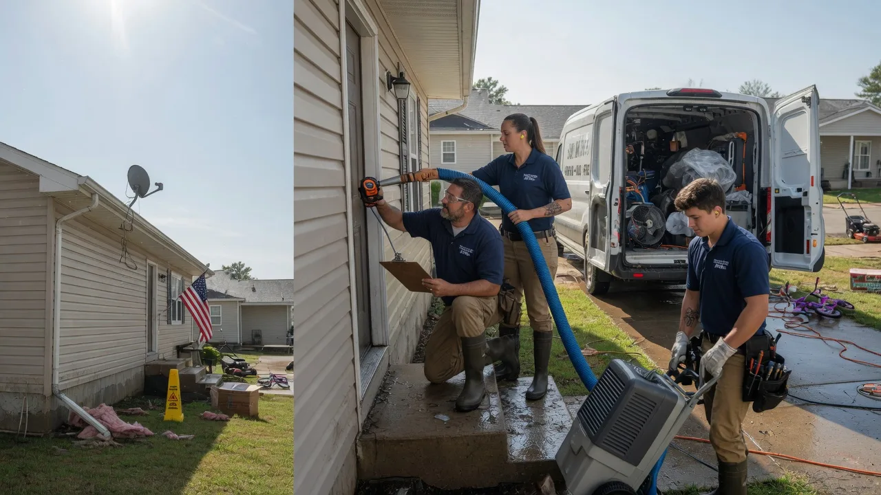 Ceiling Water Damage Restoration in Manito, IL near me